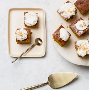 ciasto dyniowe, puree dyniowe, ciasto z kremem, szybkie ciasto, ciasto na niedzielę, ciasto z orzechami, ciasto ucierane, szybki deser, ciasto warzywne, zdrowe ciasto, zdrowe słodycze