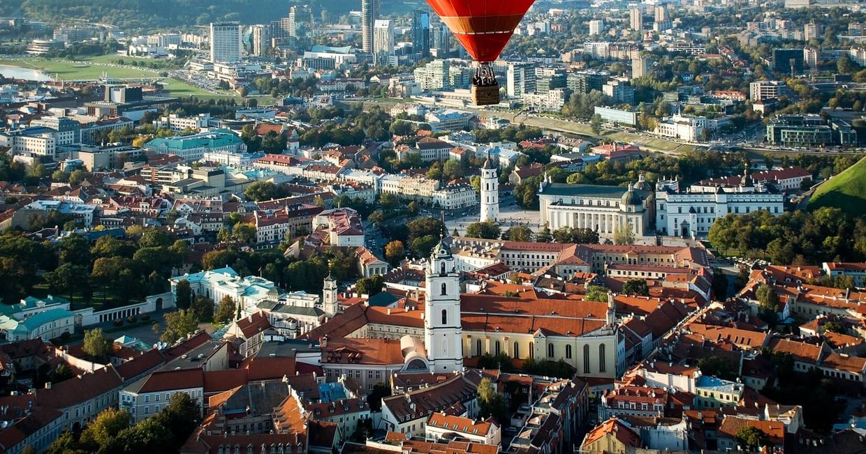Wilno z lotu ptaka (fot. Igor Gubaidulin)|