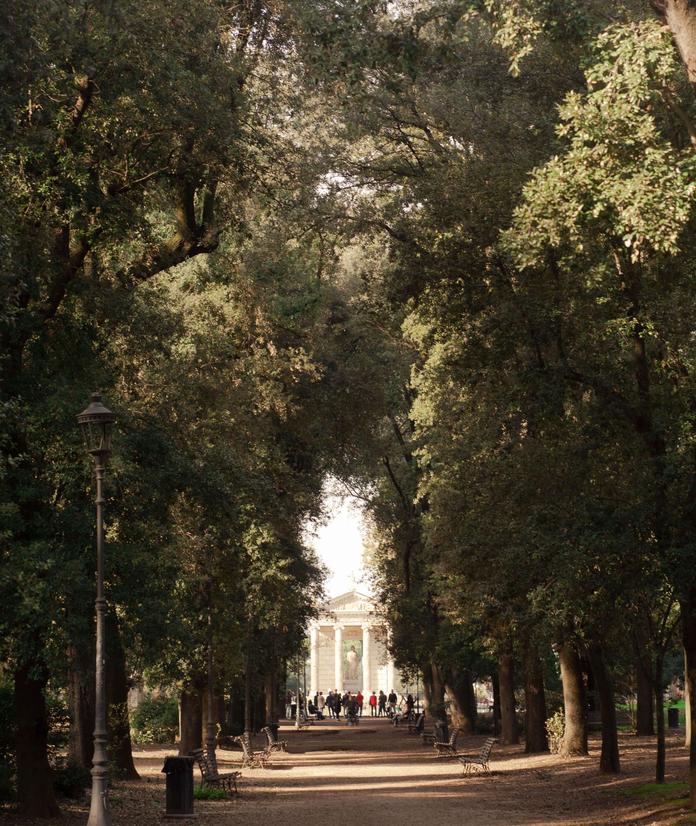 najpiękniejsze parki rzymu - Park przy Villa Borghese