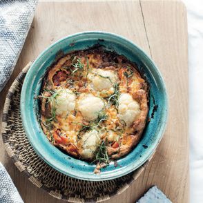 Omlet berberyjski z pokrzywą