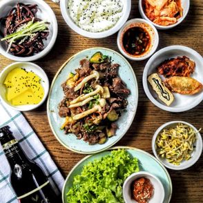 Bulgogi set z restauracji Korea Town