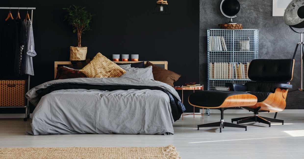 Wnętrze sypialni, łóżko z materacem firmy Hilding (fot. materiałyprasowe)