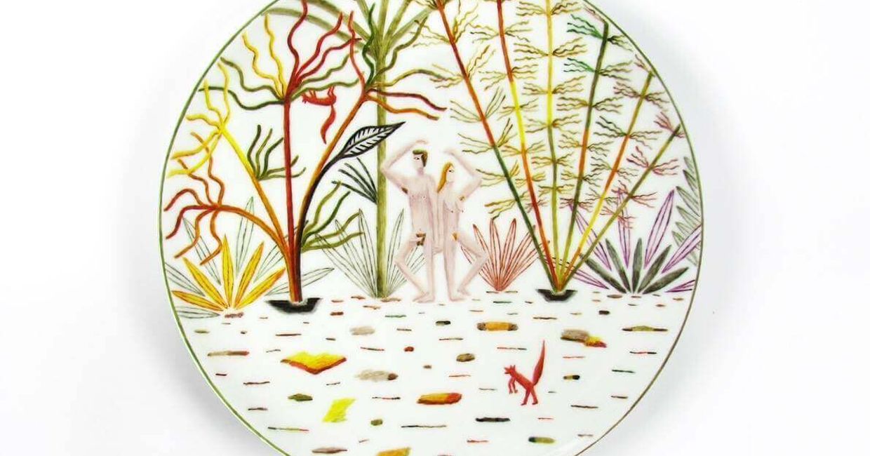 talerz z ilustracją dżungla (fot. JAD / materiały prasowe)