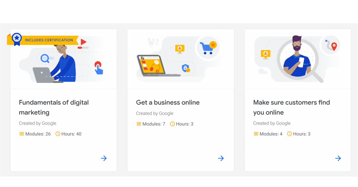 Kursy i szkolenia online - Google