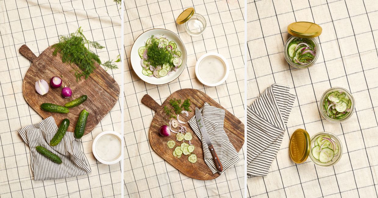 Jak zrobić marynowane ogórki. Przepis na ogórki marynowane. Jak zrobić ogórki krok po kroku. (fot. Maciek Niemojewski)